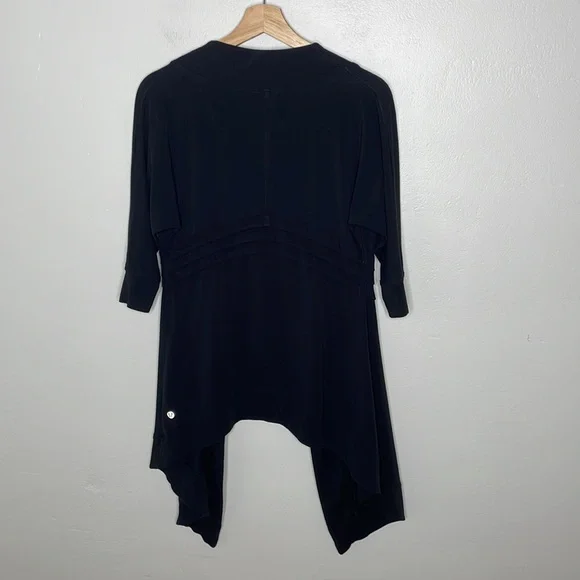LuluLemon Namaste Black Wrap Cardigan - Picture 6 of 8